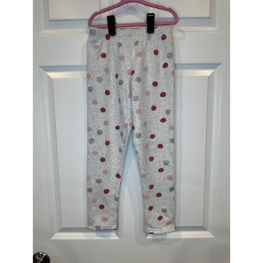 Carters Girls Fleece Polka Dot Leggings Size‎ 8 NWOT